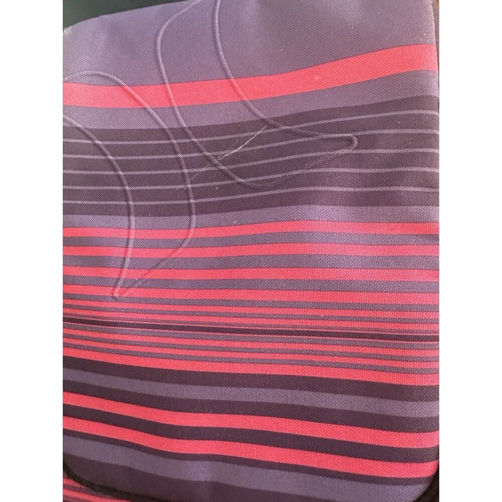 Hurley Copy Backpack Pink Striped Exclusive Compartment Laptop Casual Bag